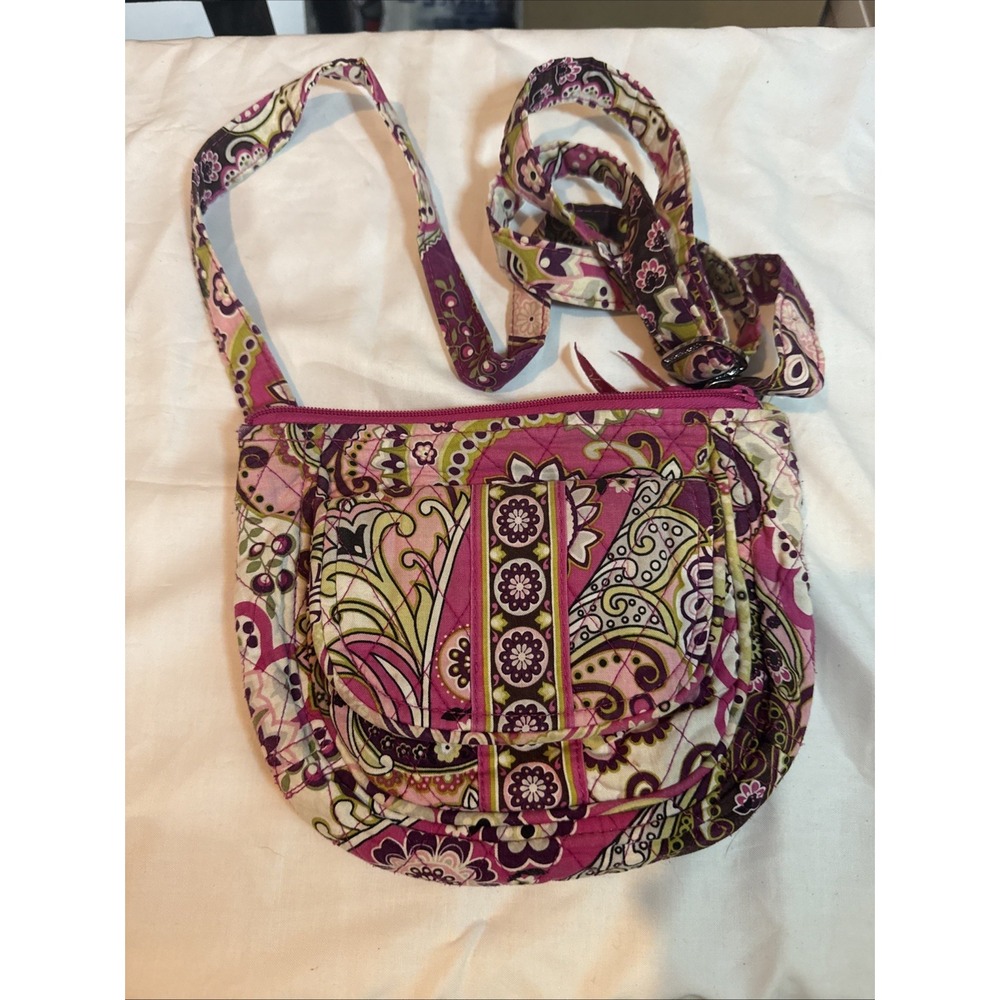 Vera Bradley Crossbody - Retired Paisley Meets Plaid Print - Preowned